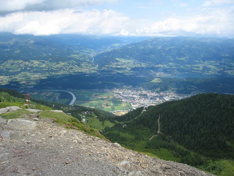 IMG_8479.JPG - Spittal an der Drau und Millstätter See vom Goldeck