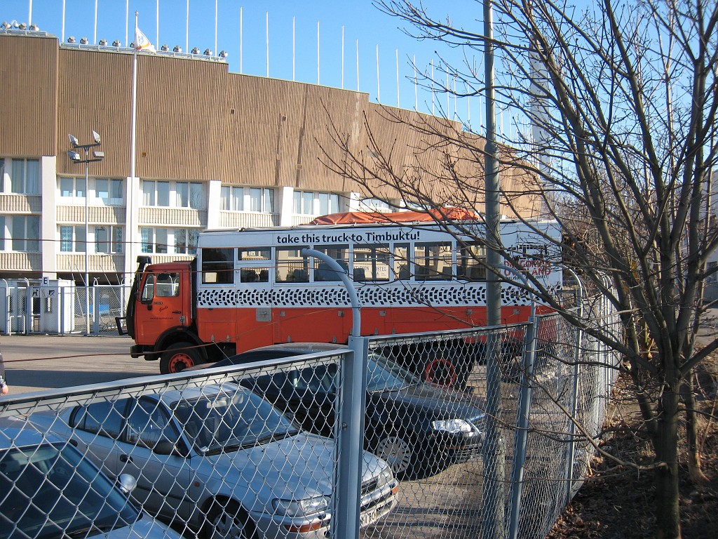 IMG_0604.JPG - Truck to Timbuktu in front of the Olympic Stadium