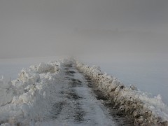 Cleared way in the fog