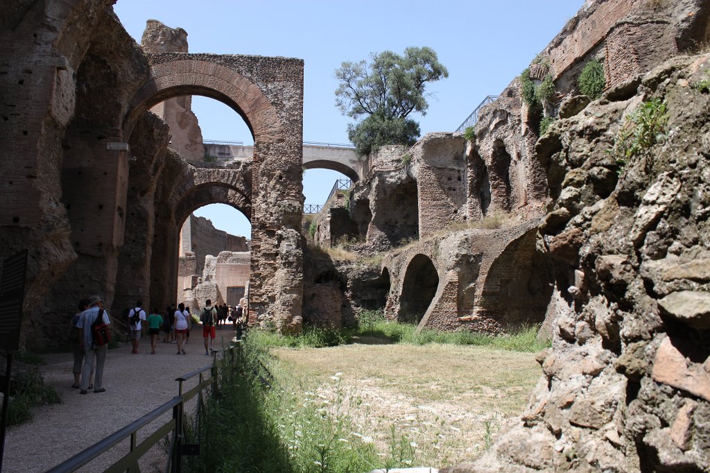 IMG_6617.JPG - Multistorey structure built by  Domitian (AD 81 -96)  on top of earlier buildings