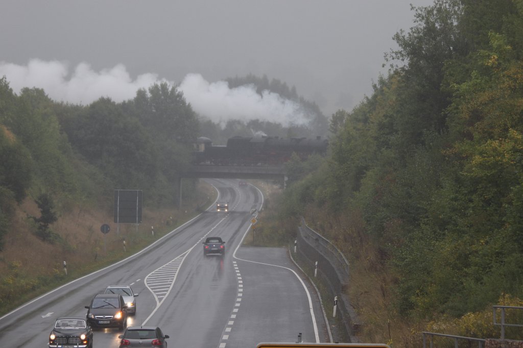 IMG_8007.JPG -  Steam train  crossing road