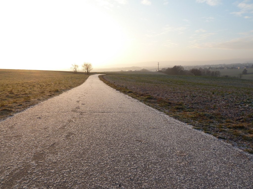 P1110407.JPG - A little bit of snow on the road