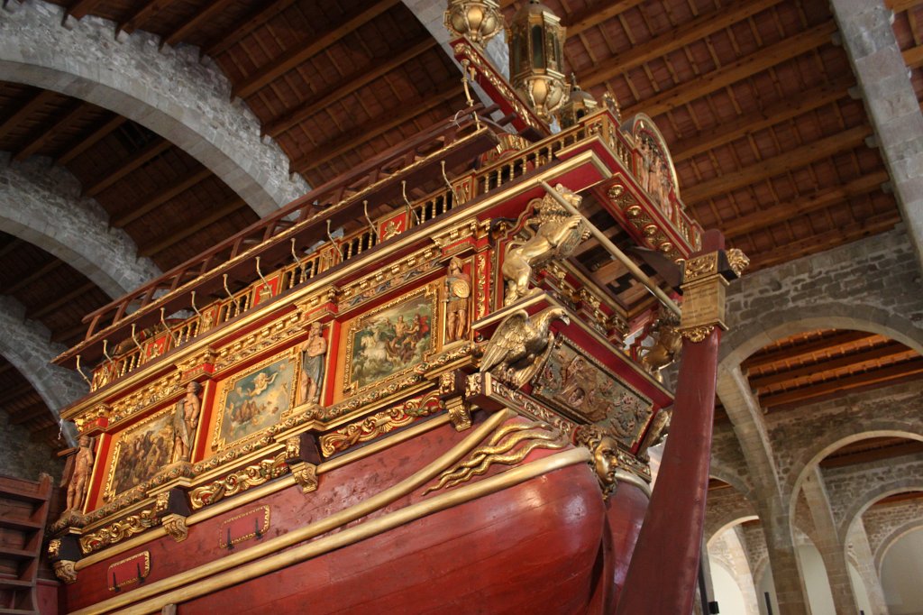 IMG_5360.JPG -  Museu Marítim de Barcelona  -  Real galley  replica - the royal flagship in the  battle of Lepanto 