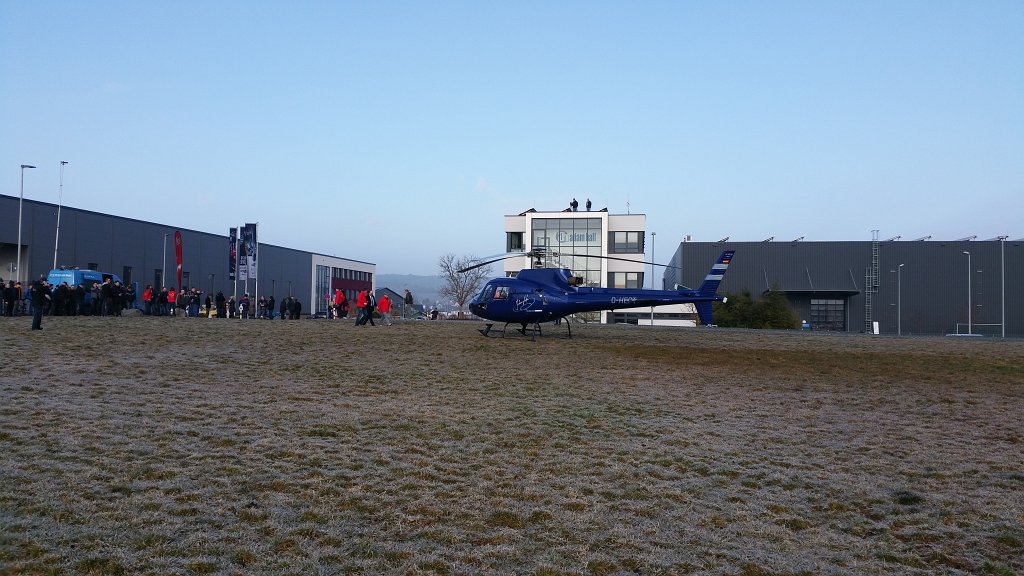 20150313_084548.jpg - Johann Lafer & HR3 fliegen Schiersteiner Brücke Stauopfer zum Arbeitsplatz nach Neu-Anspach