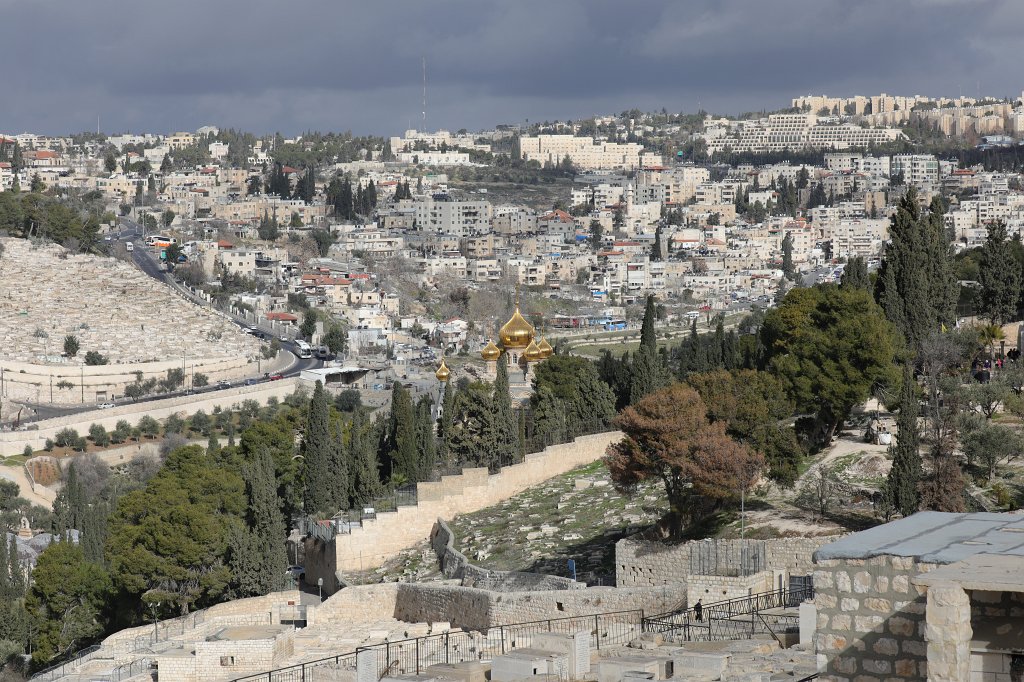 574A1577.JPG -  Kidron Valley ,  Garden of Gethsemane  and the  Church of Mary Magdalene 