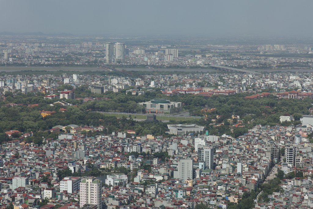 574A6779.JPG -  Hanoi   Ba Đình Square  seen from the  Lotte Center   observation deck . There is the  Ho Chi Minh Mausoleum ,  Ho Chi Minh Museum  and the  National Assembly  building
