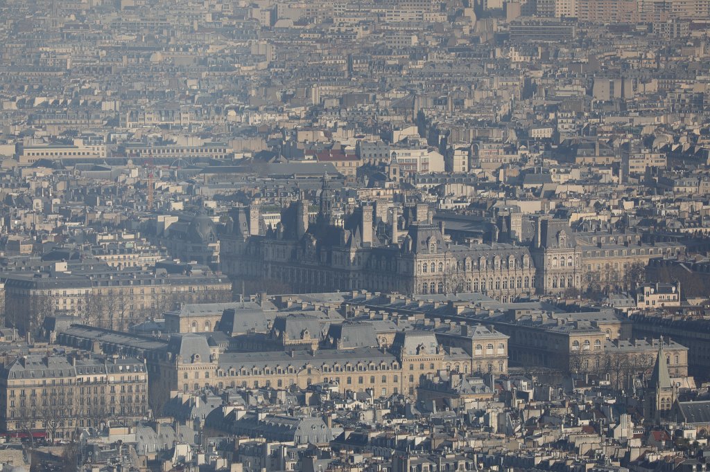 574B2088.JPG -  Hôtel de ville / City Hall / Rathaus Paris  view from the  Tour Montparnasse 