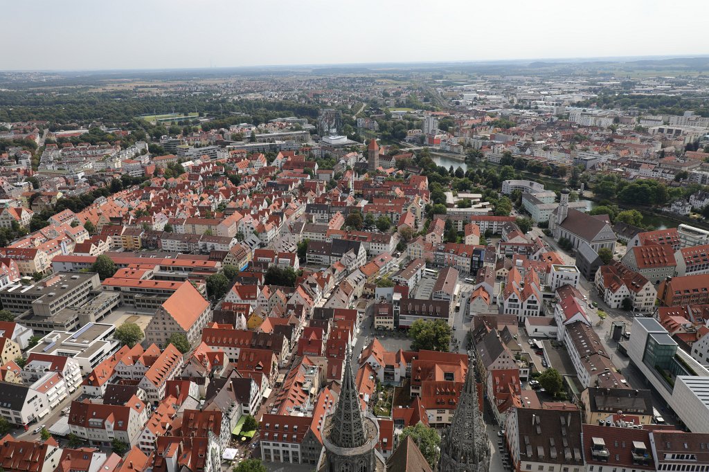 574B7409.JPG -  Ulm  as seen from the  Minster  ( Ulm  vom  Münster  aus gesehen).The  tallest church  in the world.